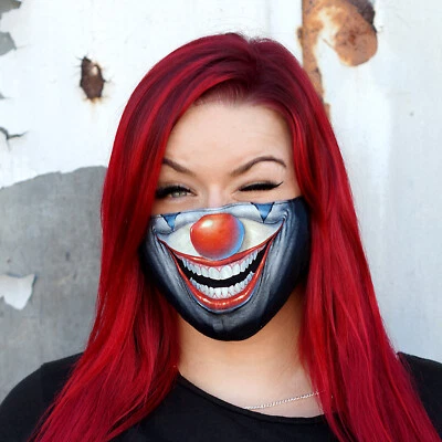 MASKE JOKER ATMEMASKE CLOWN COMMUNITY MASKE PRIO VERSAND FILTER 3LAGIG WASCHBAR - Bild 1 von 4