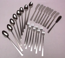 Oneida W.M. Dalton Brookwood Stainless Ice Teaspoons Butter Knives Seafood Forks