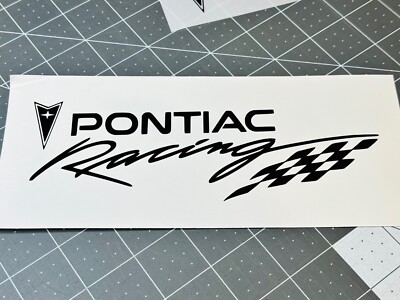 Pontiac Racing Vinyl Decal Many Sizes/Colors Buy 2 Get 1 Free FREE Ship