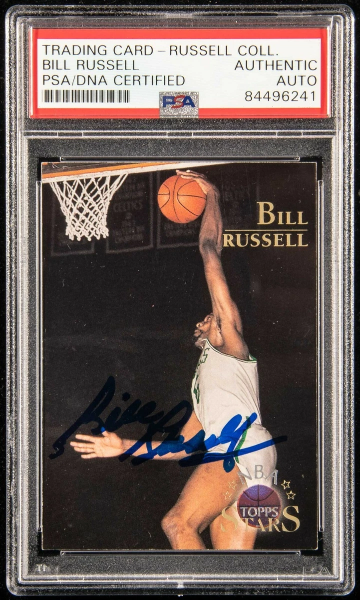 Topps Bill Russell Basketball Autographed Sports Trading Cards