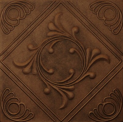 Decorative Ceiling Tiles Glue Up R2 Antique Bronze Hand Painted