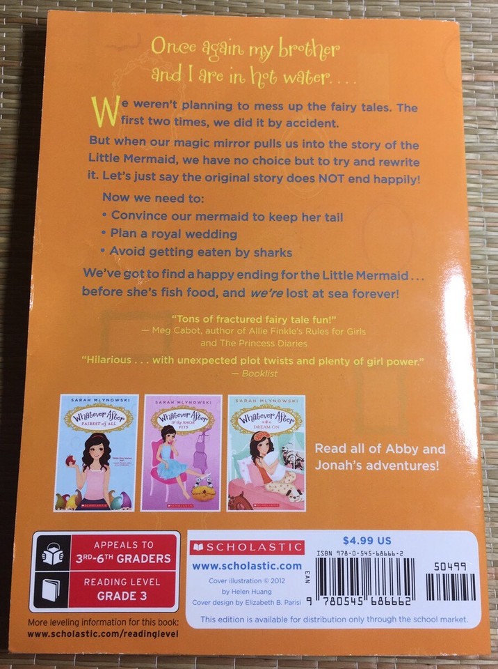 Whatever After Sink or Swim by Sarah Mlynowski Paperback Kids