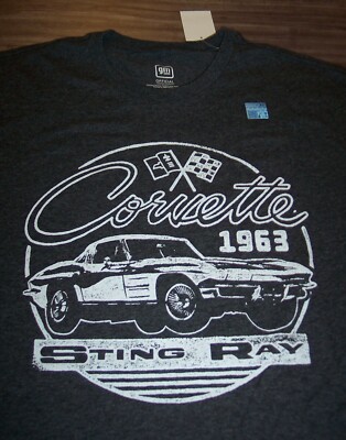Vintage Style 1963 CORVETTE STING RAY T-Shirt BIG AND TALL LT NEW w/ TAG