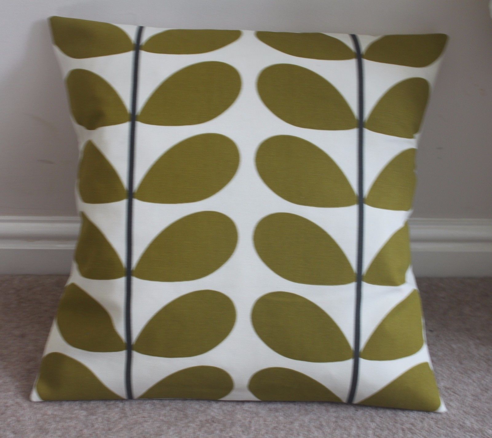 ORLA KIELY CUSHION COVERS, GREY, DANDELION, BLUE, OLIVE, SEAGRASS AND