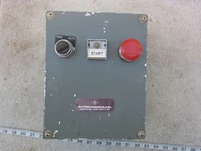 Autonumerics Man-Auto Start Stop Control Station Enclosure Box, Used
