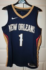 Nike Zion Williamson New Orleans Pelicans Size M Blue Swingman Jersey With Tags