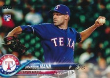 US208 BRANDON MANN 2018 Topps Update RC RANGERS