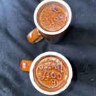 Caffe D'Vita Espresso Cappuccino Latte Tall Mugs Cups Taiwan (Rare) SET OF TWO — photo 2