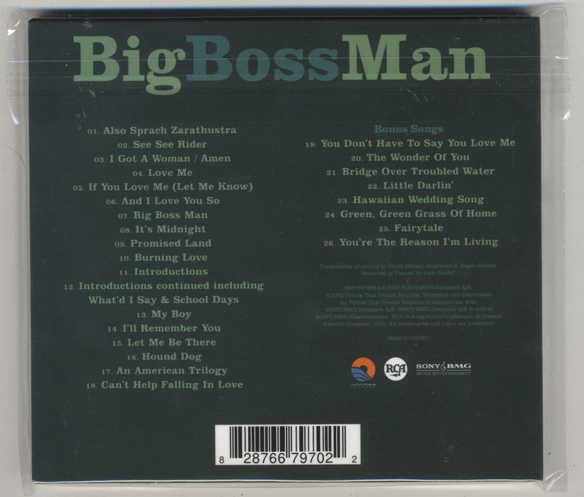 Big Boss Man by Elvis Presley (CD, Apr-2005, Follow That Dream