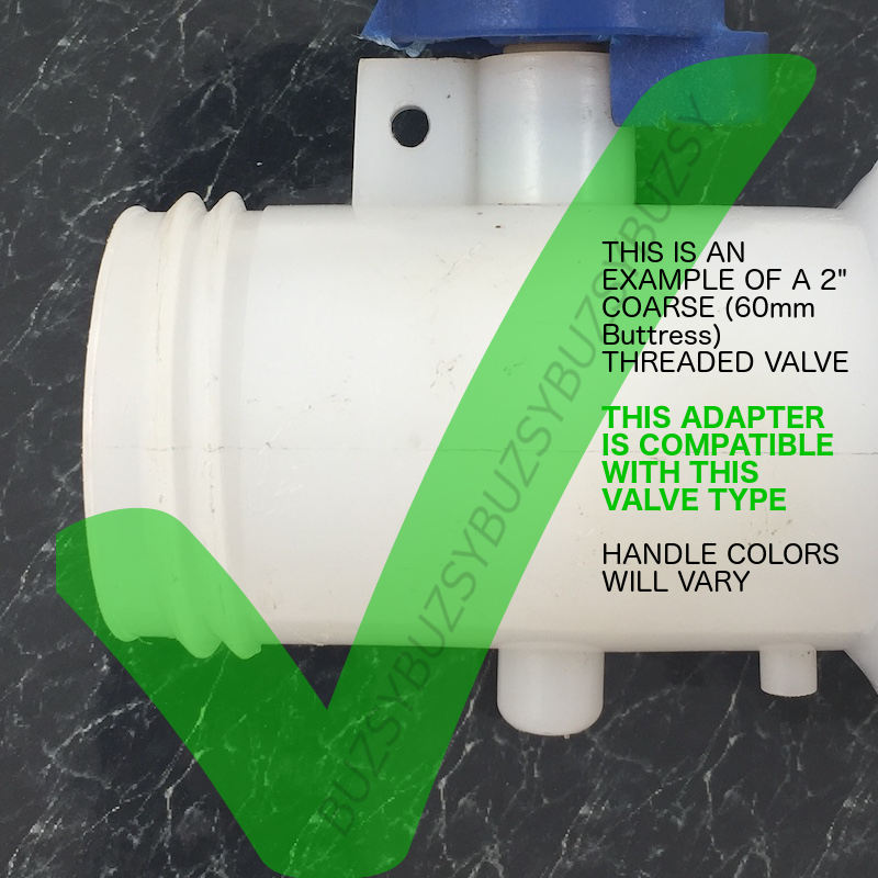 Used Ibc Totes Food Grade Drain Adapter For 275/330 Gallon IBC Totes - 2" Coarse Thread To Garden Hose Stainless Steel Ibc - Foto 6