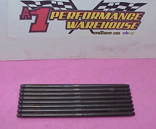 8 Hardened Racing Pushrods 8.900" x 3/8" Diameter x 5/16" Chevy Manley, CV #5