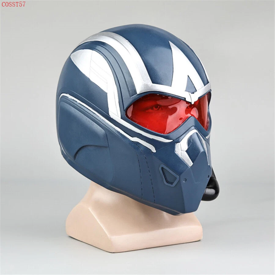 Captain America 4 Falcon Sam Wilson Helmet Mask Cosplay Props PVC Wearable Mask - Image 4 of 4