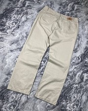 Vintage Yves Saint Laurent Pants YSL Big Logo 90s Men Size 40 34 Beige