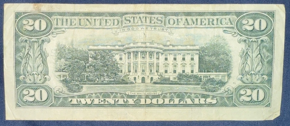 Rare 1988 Twenty Dollar Bill - $20 - Green Seal, Small Face, United States Note - Image 2 of 2