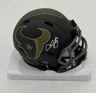 Arian Foster Autographed Texans Salute to Service Mini Helmet – METABILIA COA