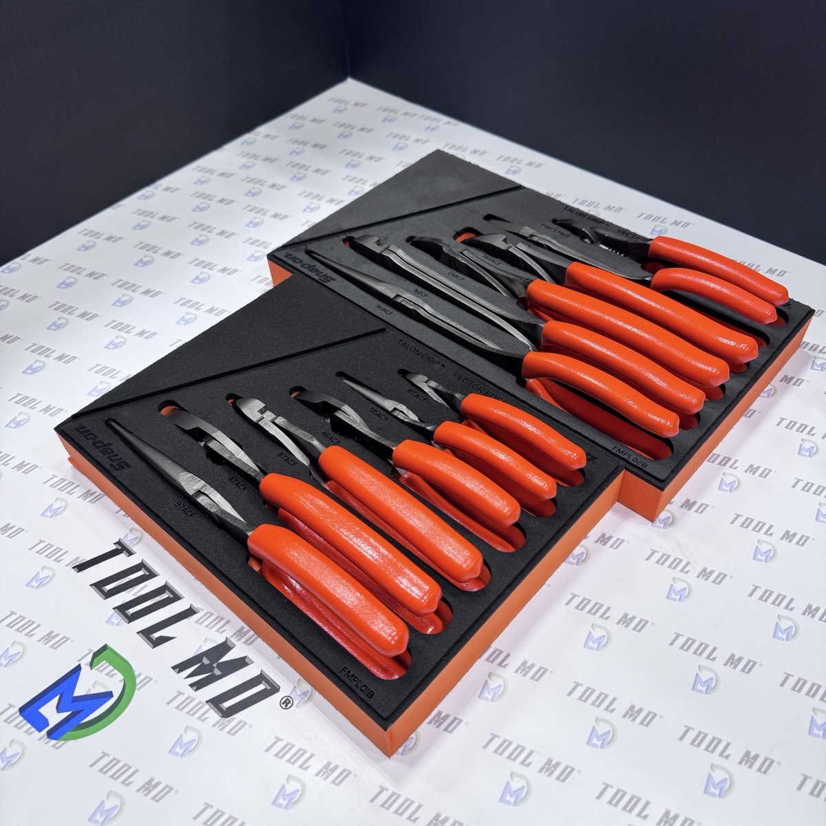 Snap-on Tools USA NEW ORANGE 12-Piece Essential Pliers / Cutters
