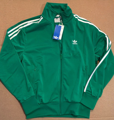 NWT $80 Adidas Originals Firebird Track Full Zip Jacket Green Men's Size S
