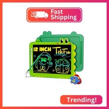 TEKFUN LCD Writing Tablet for Kids, 12 Inch Doodle Board Colorful Drawing Tablet