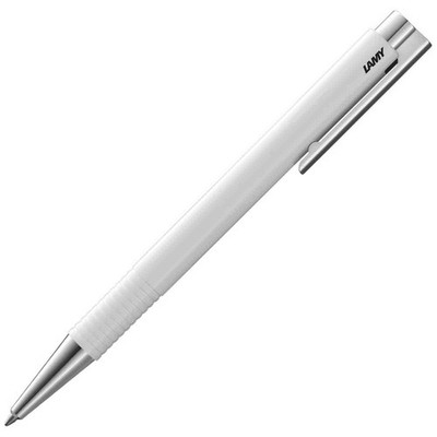 LAMY Kugelschreiber logo 204M+ white hochglänzend M16 B blau
