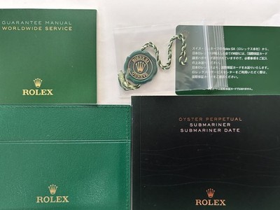 Rolex Genuine Submariner Booklet Tag Card Case Total 5 Items Vintage 861644974