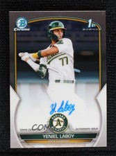 2023 Bowman Chrome Prospect Auto Yeniel Laboy #CPA-YLY Auto 0a2