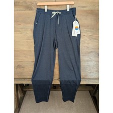 Vuori Ponto Performance Pants Mens M Dark Blue Midnight Heather Drawstring NWT
