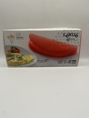 Lekue Microwave Omelet Cooker Red Silicone - Brand New OPEN BOX