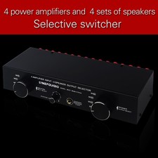 _LYNEPAUAIO Amplifier Speaker Selector Switch Switcher 4 Input 4 Output Power