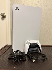 Sony PlayStation 5 Console DIGITAL EDITION White/Black Controller  Cables