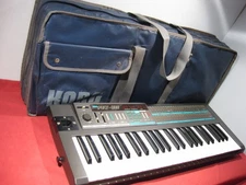 Excellent Korg Poly-800 Poly800 Analog Synthesizer Tested w/power supply, Case