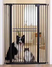 No Pawblems 55 Extra Tall Pet Gate Auto Close Black