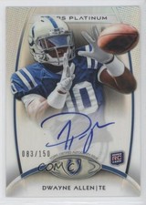 2012 Topps Platinum Rookie Black Refractor 83/150 Dwayne Allen #129 Auto 0a6