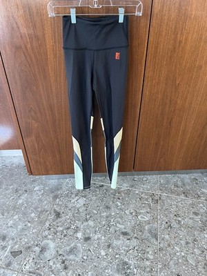P.E Nation Initialise Leggings Mint Black Yellow Colorblock Size:XSmall