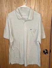 Vineyard Vines Edgartown Polo Shirt Mens XL Gray Pima Cotton Golf Golfing Preppy