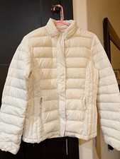 MINT White Lightweight Quilted Puffer Jacket Girls L  *PLEASE SEE ITEM DETAILS!