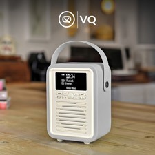 Portable DAB/DAB+ Digital Radio with Bluetooth Speaker and Aux, Bedside FM Radio