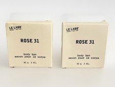 TWO Le Labo Rose 31 Body Bar Soap 2 oz 60 g Each Fairmont NEW Luxury Toiletry
