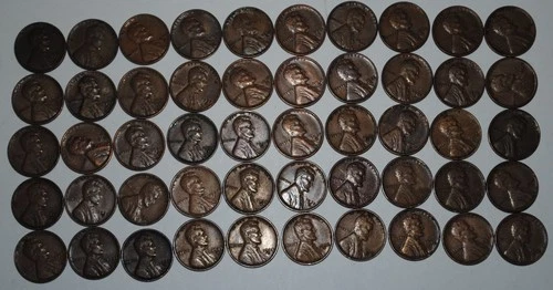 1935 S Lincoln Wheat Penny Cent - VF-EF  ROLL