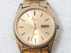 Vintage Seiko SQ Men's Day Date Gold Tone Plated Quartz Watch Parts Repair