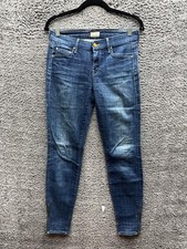 Mother The Looker Ankle Zip Smooth Moves Skinny Denim Jeans Womens Size 25