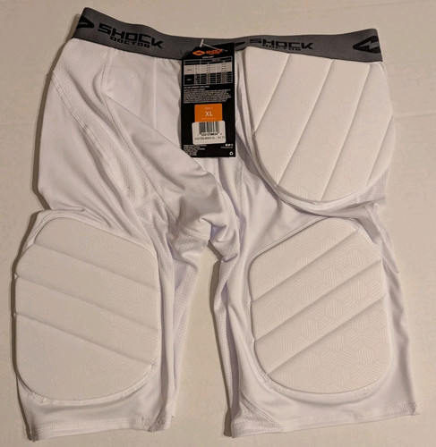 Shock Doctor Showtime 5-Pad Fußballgürtel Asult XL weiß neu mit Etikett (Rc1) - Bild 1 von 6