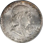 1949-S Franklin Half Dollar PCGS MS66 Superb Eye Appeal Nice Strike