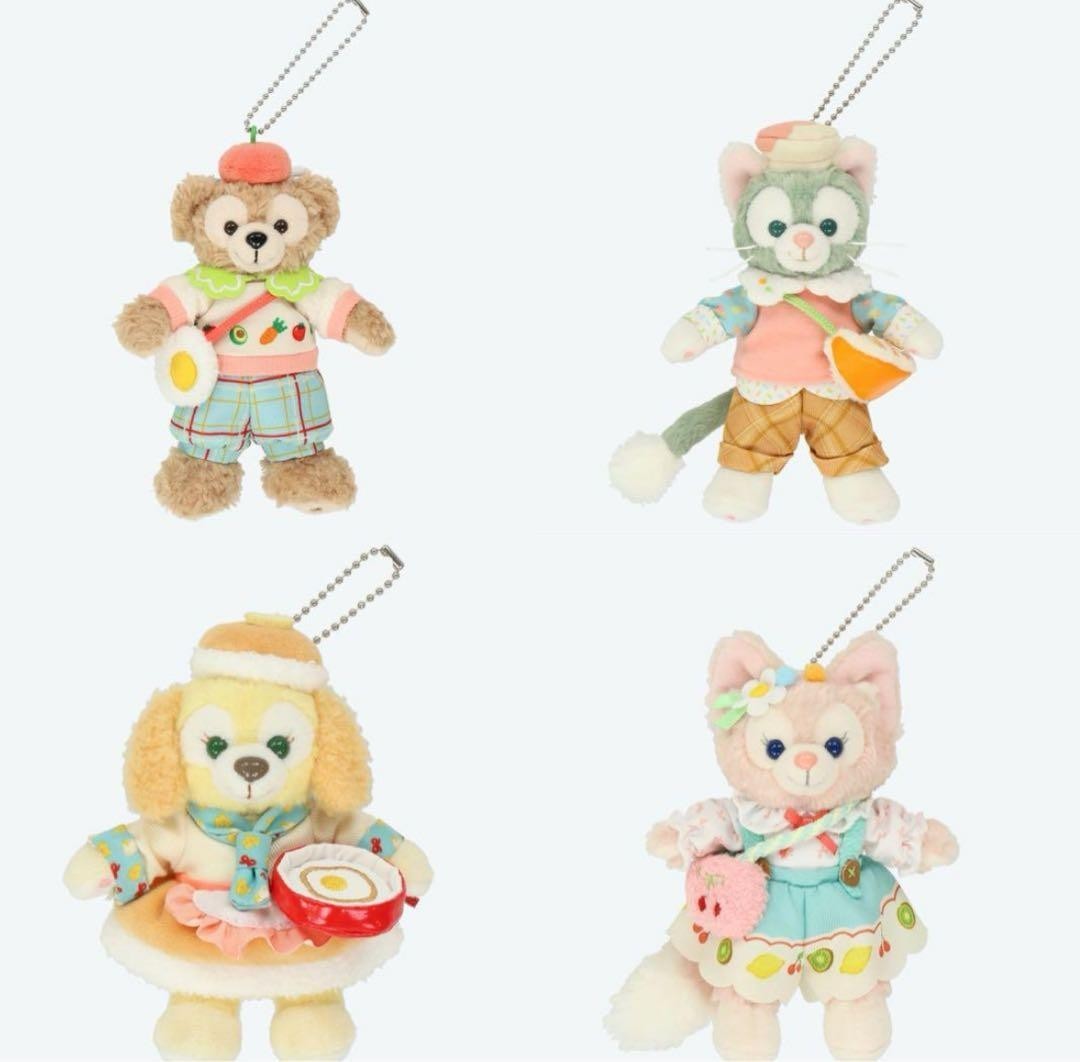 New stuffed animal badges 4 types Duffy Wonderful Kitchen Nuiba