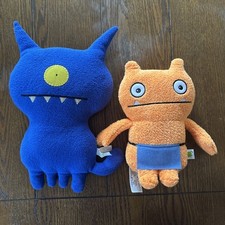 VTG Ugly Doll Uglydog Blue 13" Plush Stuffed And Orange 2019