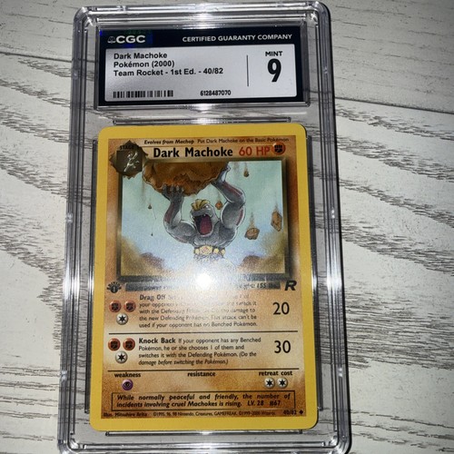 Dark Machoke (1st Edition) graded CGC 9 for sale on eBay