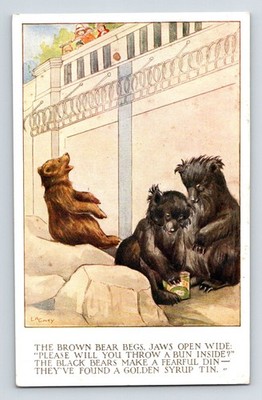 Kinder: Bär. L.A. Govey. Lyle's Golden Sirup Werbung. Unbestellte Postkarte.