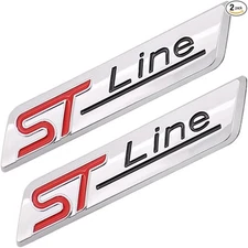 2 Pcs 3D Metal Badge Car Hood Truck Door Side Rear Trunk Emblem Sticker Decals f