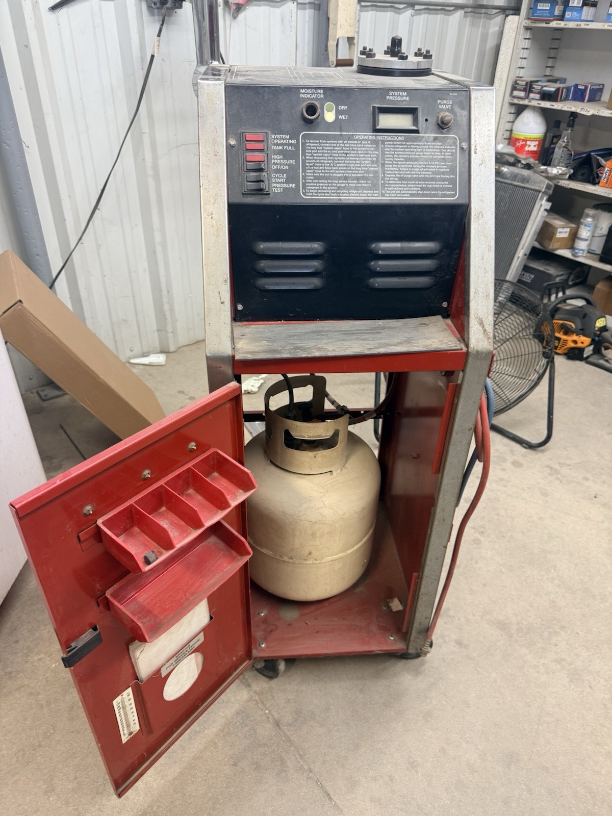 Snap-on Refrigerant Recovery Machine R12 system converted to R 134 A | eBay