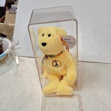 Ty Beanie Baby - PEACE II Bear 30th Anniversary Limited Ed 2023 MWMT In Strg Box