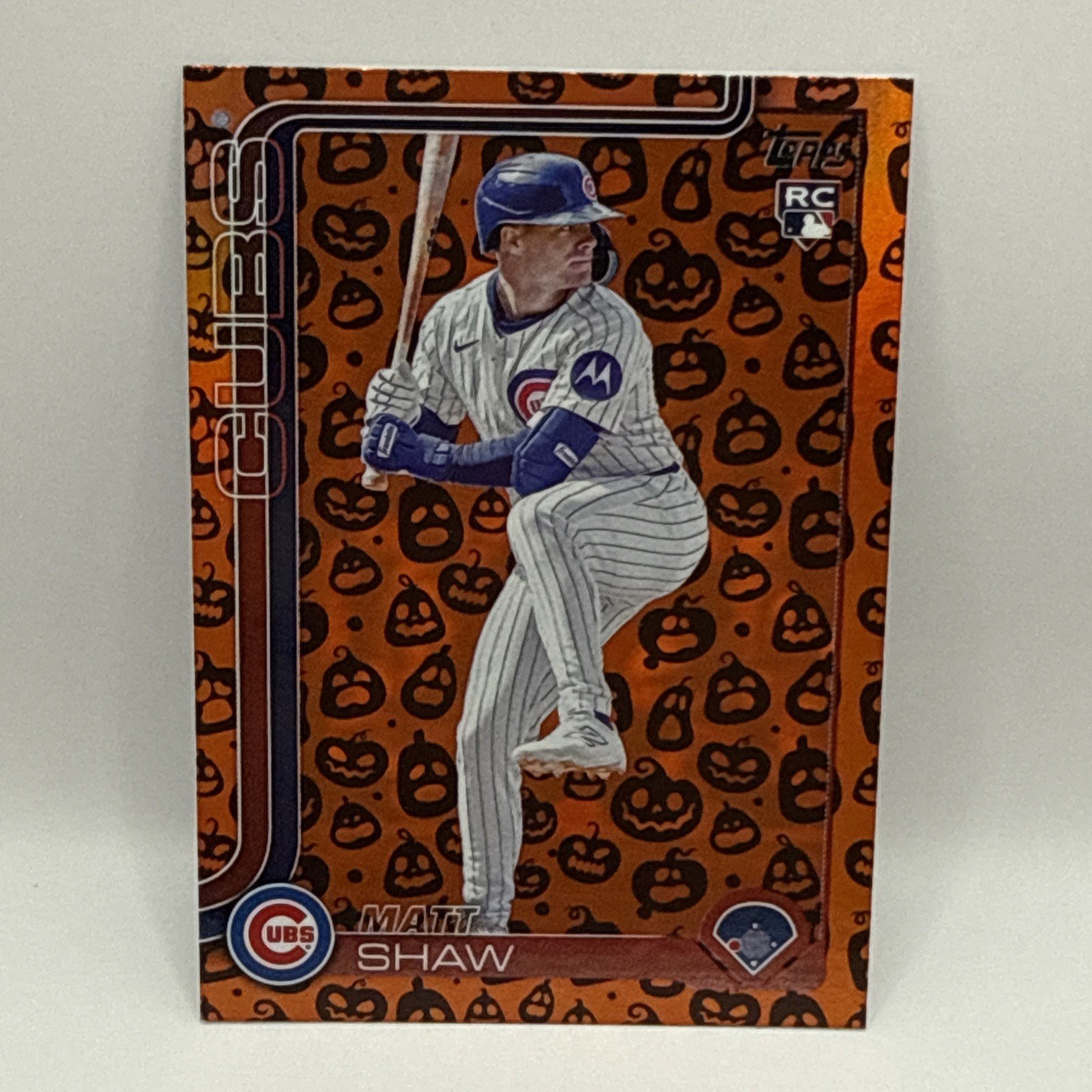2025 TOPPS UPDATE MATT SHAW RC #US200 GHOST HOLIDAY FOIL PARALLEL CUBS